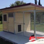 Box Suite in legno con recinto coperto