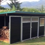 Casetta da giardino, rimessaggio moto