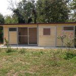 Casetta da giardino con copertura mono falda