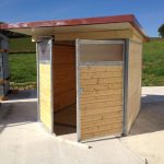 Casetta da giardino con copertura mono falda