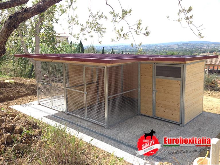 Box classico doppio in legno semichiuso